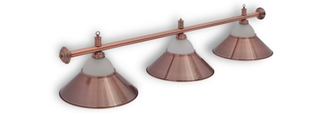 Светильник бильярдный для стола 8-9 футов "Alison Red Bronze" 3 плафона