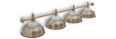 Светильник бильярдный для стола 10-11 футов "Crown Bronze" 4 плафона
