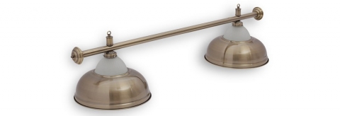 Светильник бильярдный для стола 5-7 футов "CROWN BRONZE" 2 плафона