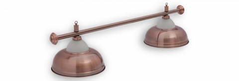 Светильник бильярдный для стола 5-7 футов "CROWN RED" 2 плафона