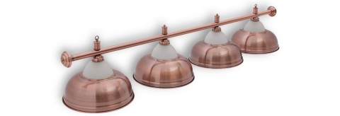 Светильник бильярдный для стола 10-11 футов "Crown Red Bronze" 4 плафона