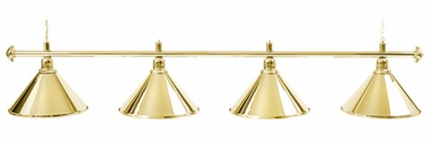 Светильник бильярдный для стола 10-11 футов "Golden" 4 плафона