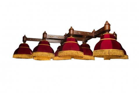 Светильник бильярдный для стола 12 футов "Петергоф"  6-8 плафонов